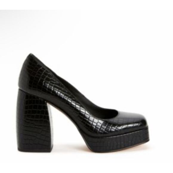 Katy Perry The Uplift Slip on Platform Moc Croc Pumps 6.5 - Picture 1 of 8